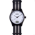 Timebot Matt Black Case Pedometer Watch - White