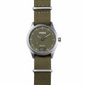 Timebot Silver Case Pedometer Watch - Khaki